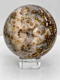 Orbicular Ocean Jasper Sphere
