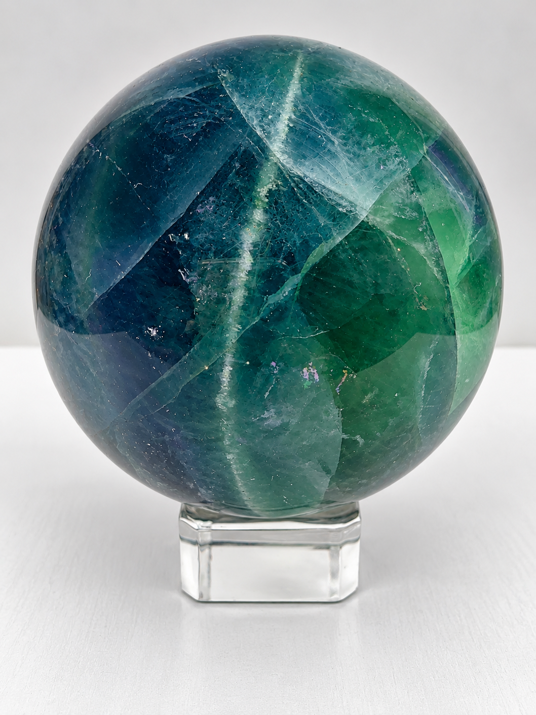 Blue & Green Fluorite Sphere