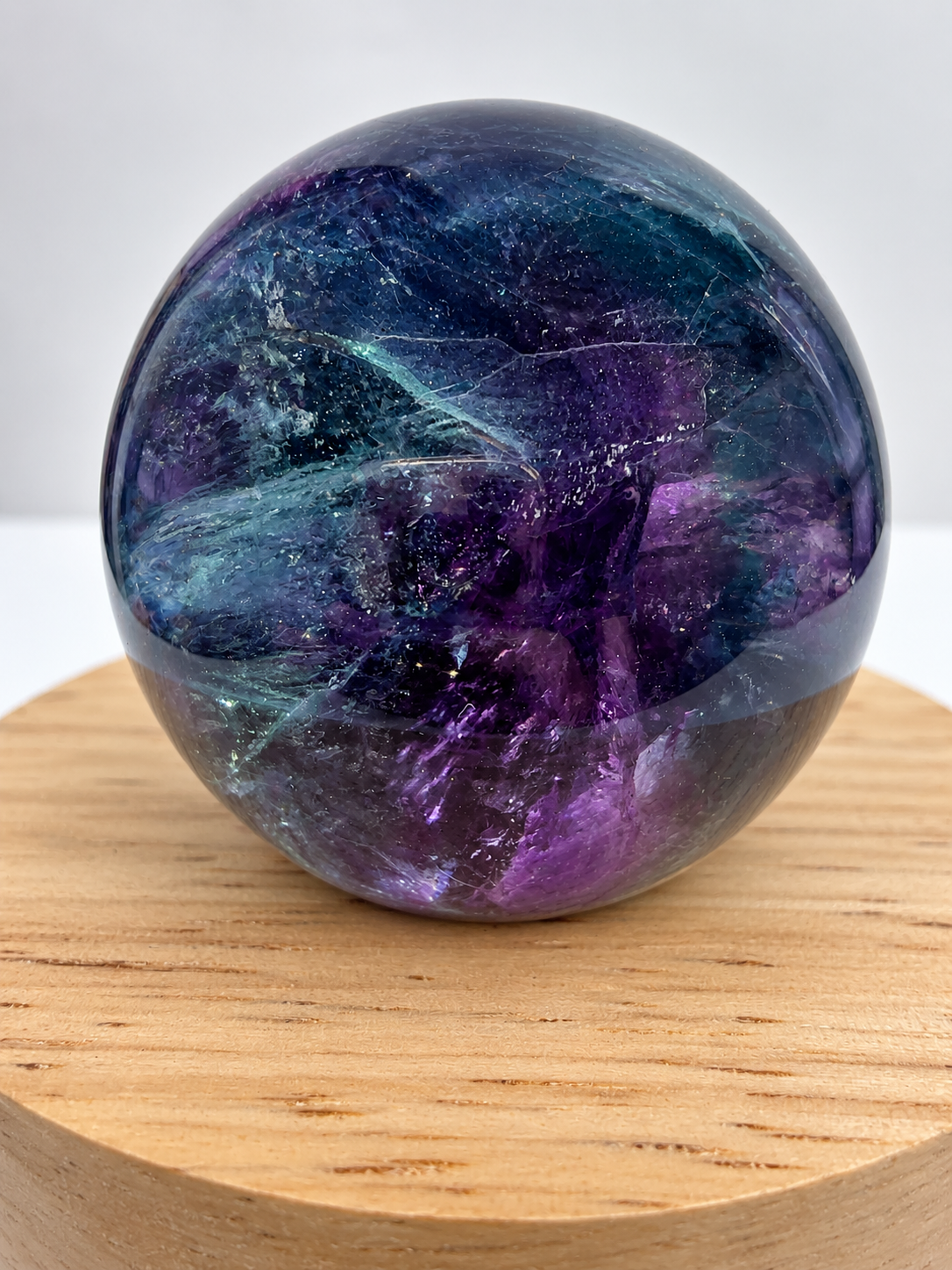 Blue & Purple Fluorite Sphere