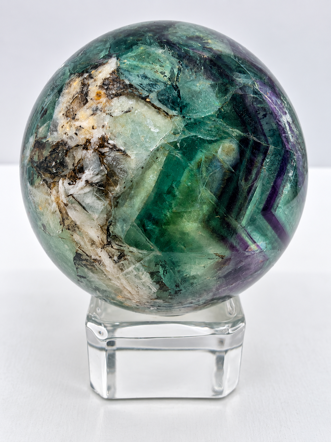 Rainbow Fluorite Sphere