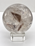 Clear Quartz with Smokey Quartz Sphere