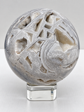 White Mexican Lace Agate Sphere