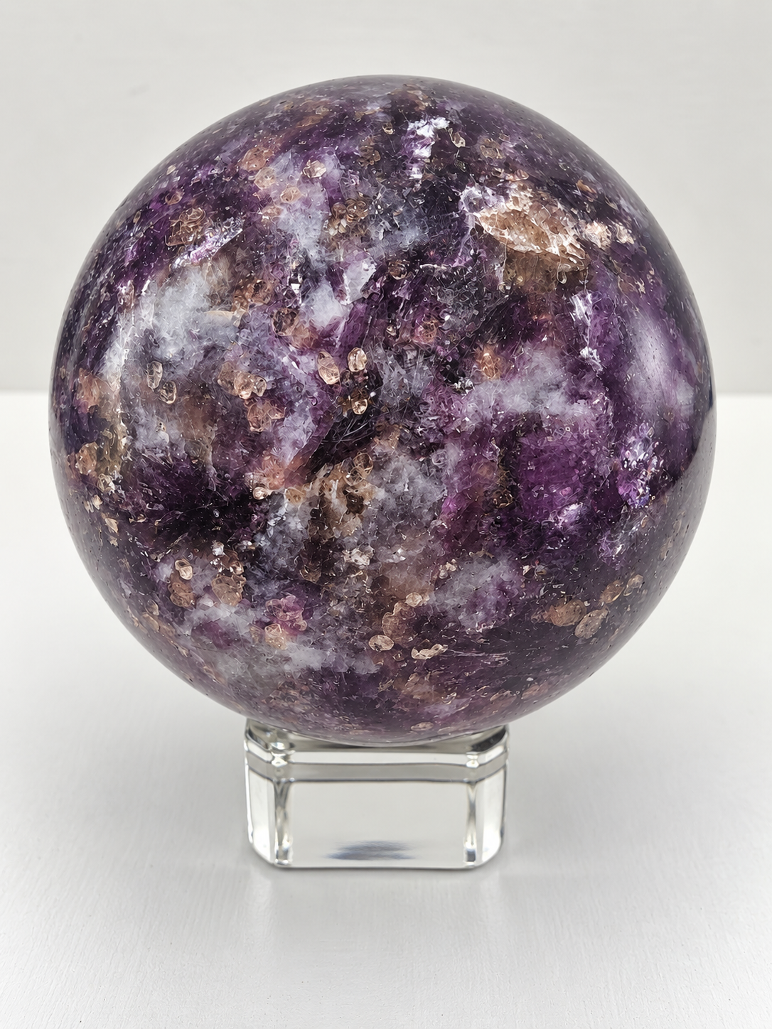 Lepidolite and Mica Sphere