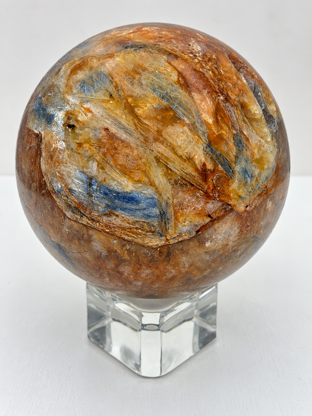 Sunstone & Blue Kyanite Sphere
