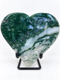 Moss Agate Heart