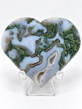 Moss Agate Heart