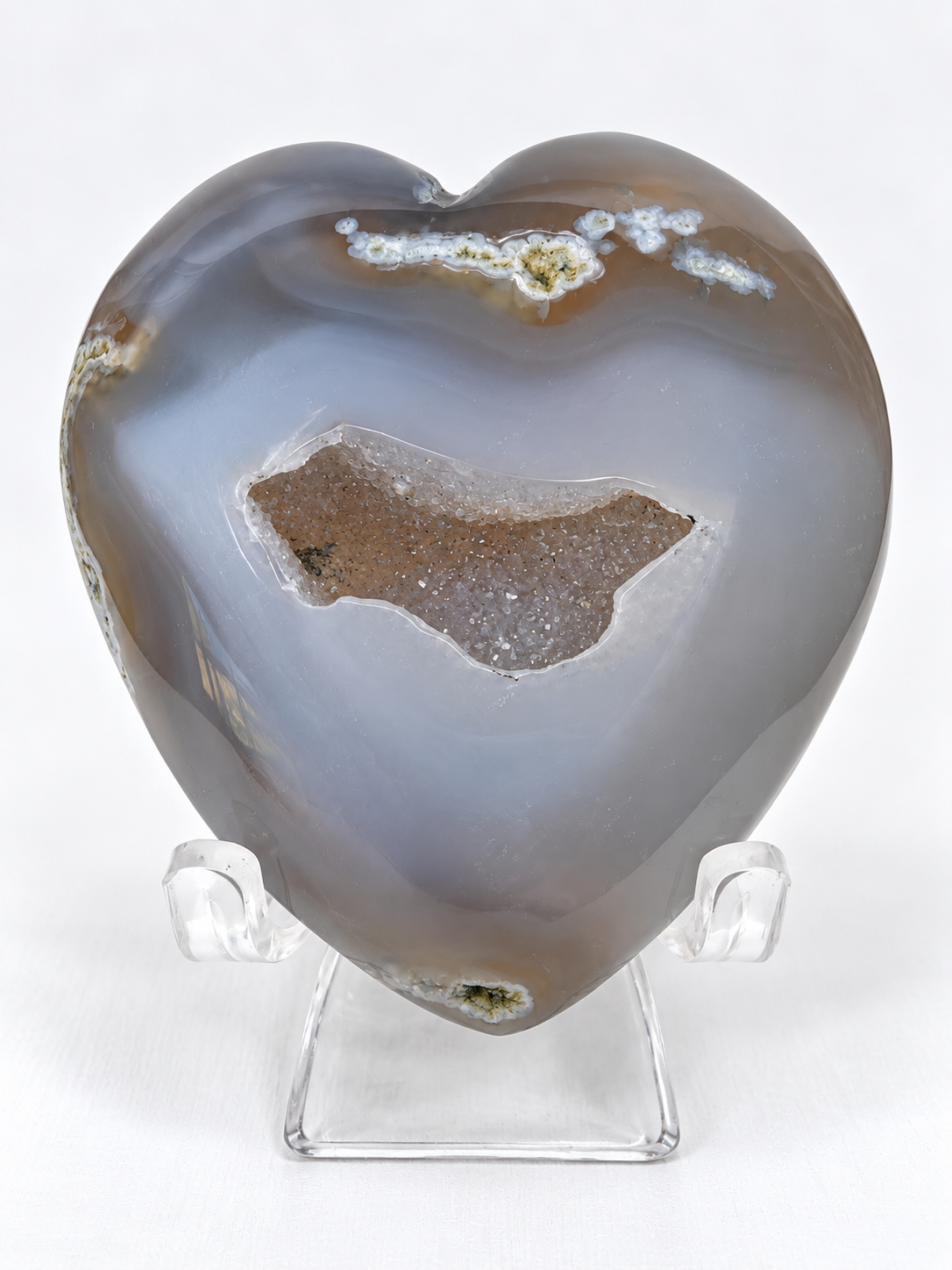 Moss Agate Heart