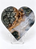 Moss Agate Heart