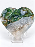 Moss Agate Heart