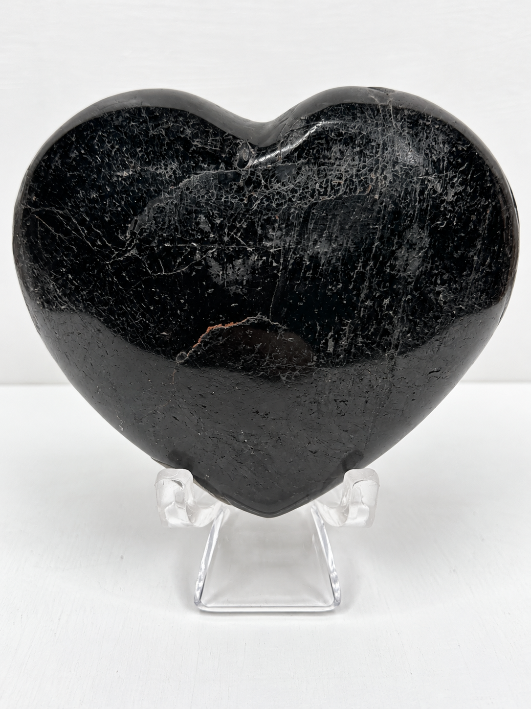 Black Tourmaline Heart