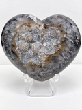 Black Agate Heart