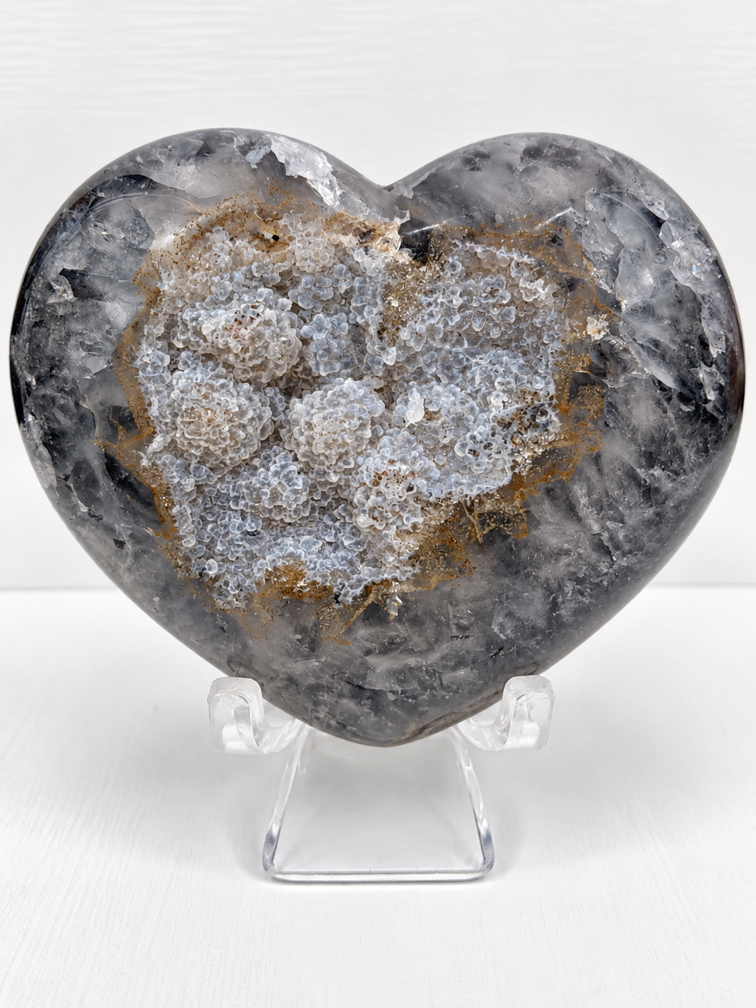 Black Agate Heart