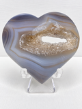 Druzy Agate Heart