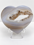 Druzy Agate Heart