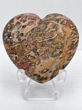 Leopard Skin Jasper Heart