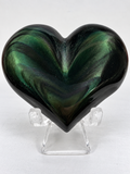 Rainbow Sheen Obsidian Heart
