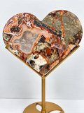 Money Agate Heart