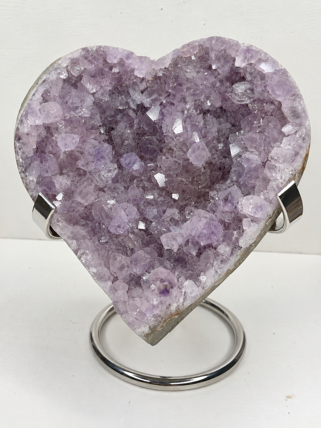Amethyst Druzy Heart