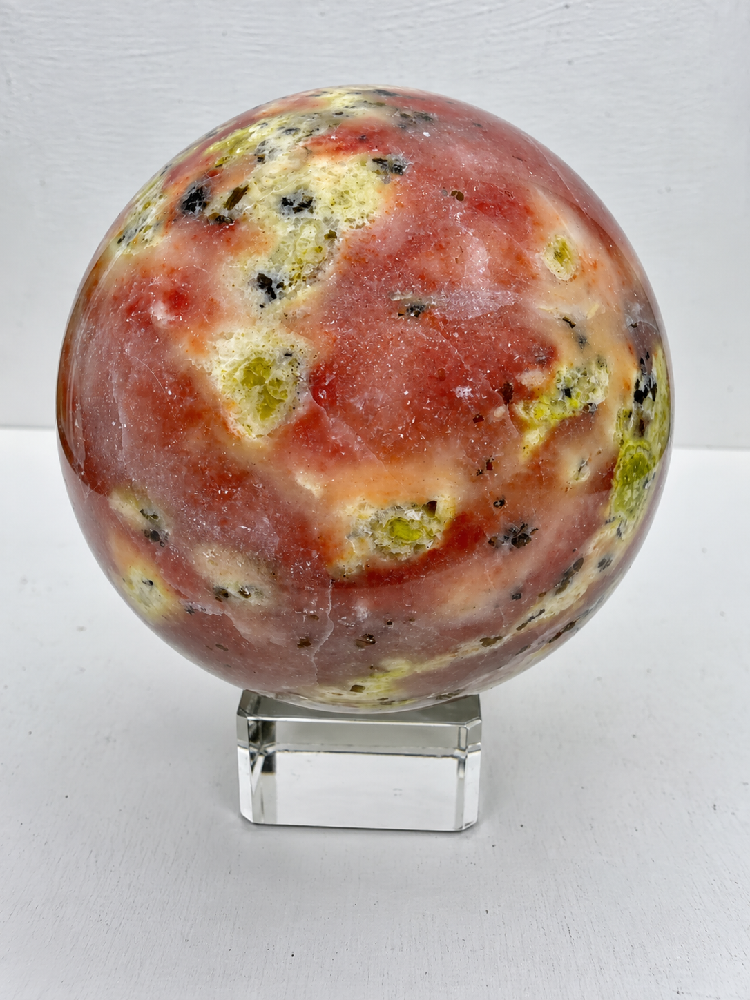 Peach Blossom Stone Sphere