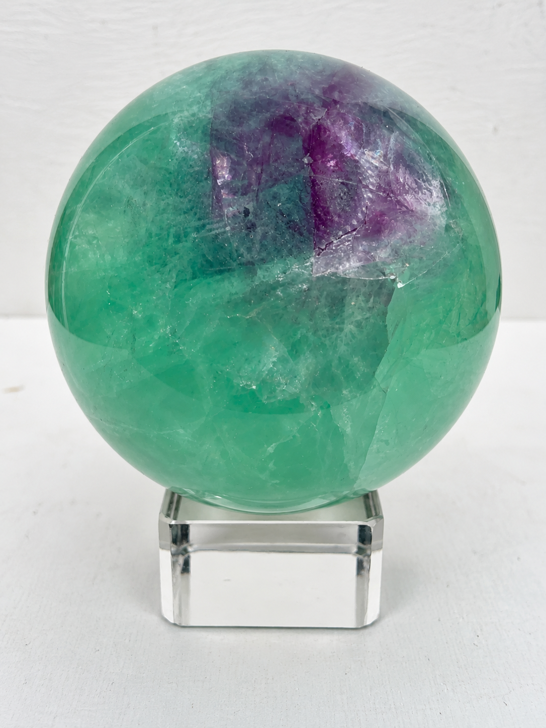 Watermelon Fluorite Sphere
