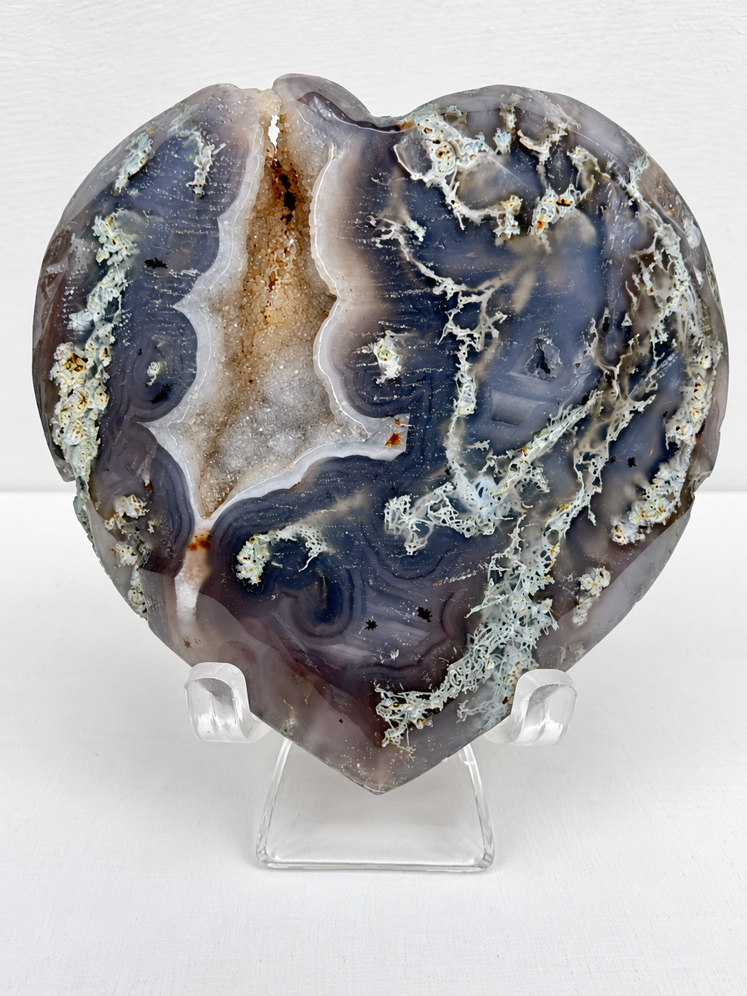 Moss Agate Heart