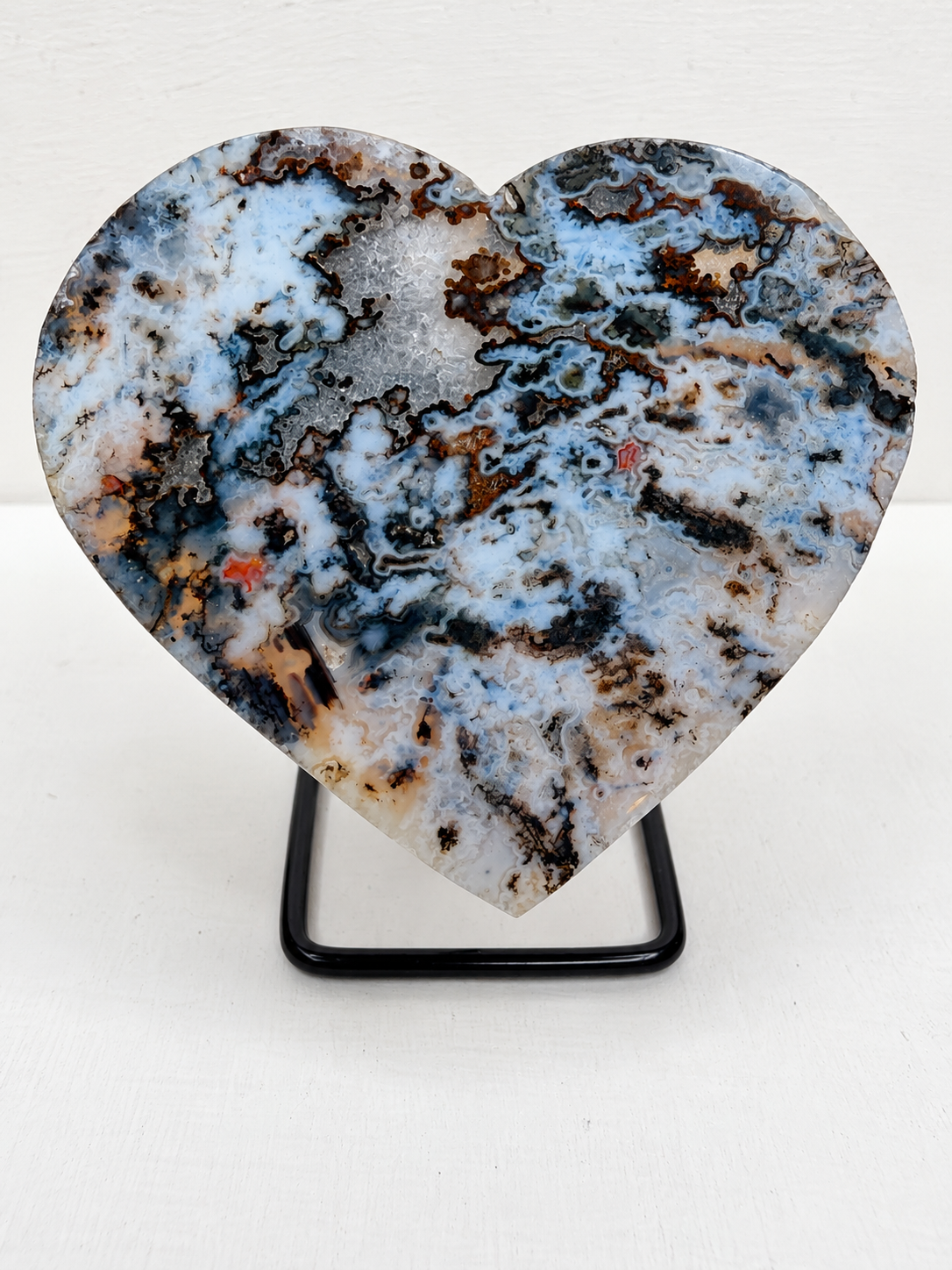 Moss Agate Heart