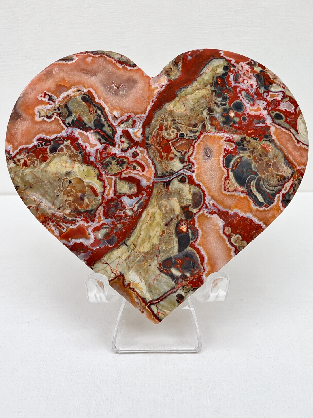 Money Agate Heart