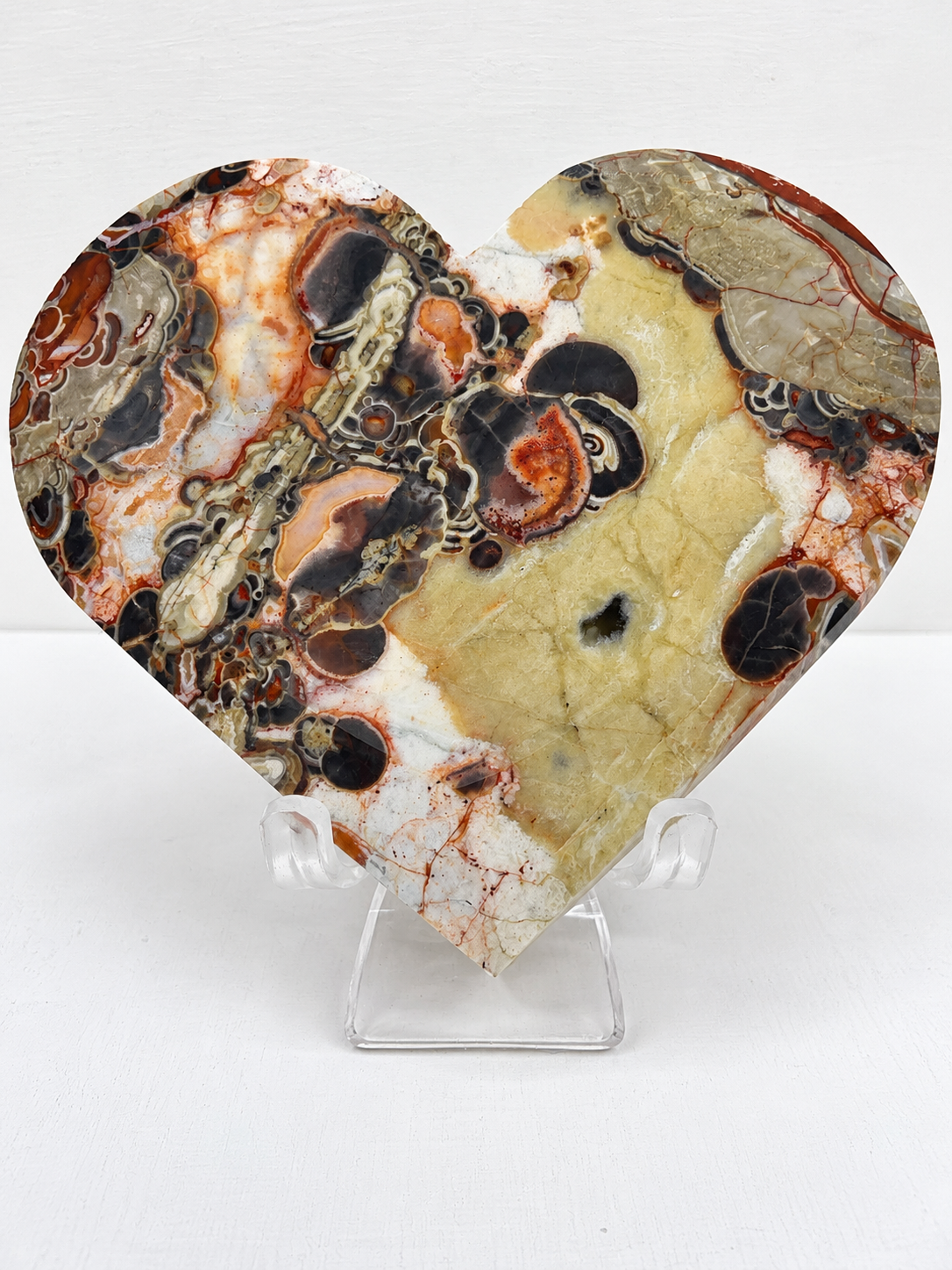Money Agate Heart