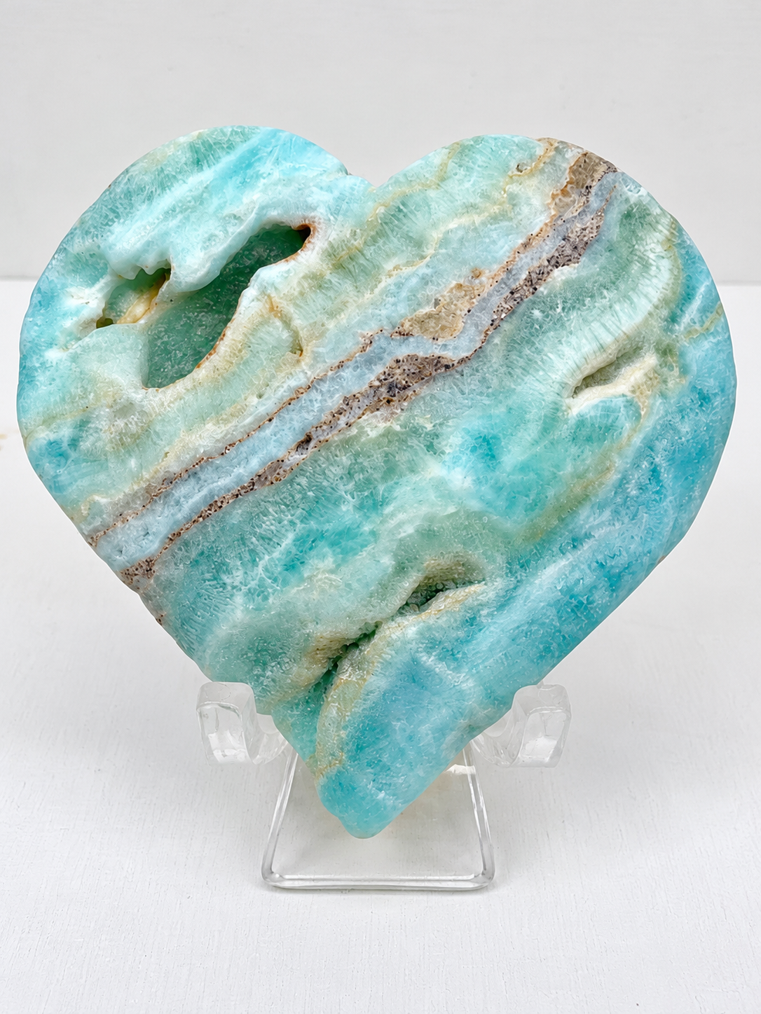 Caribbean Calcite Heart