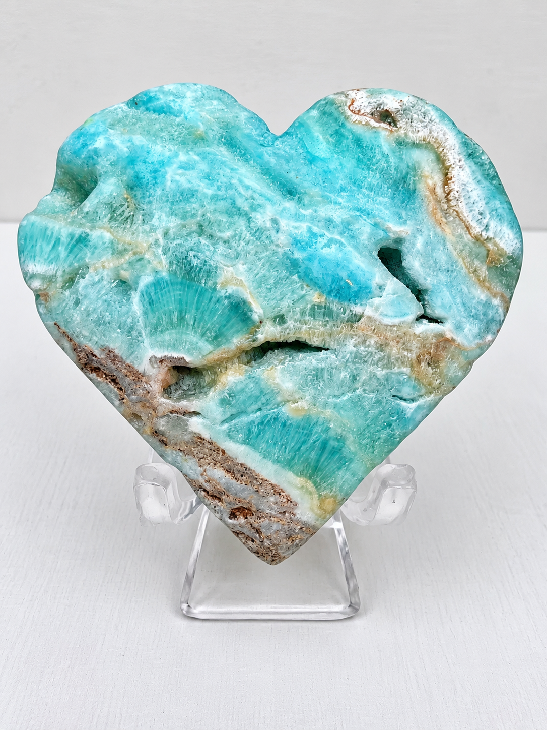 Caribbean Calcite Heart
