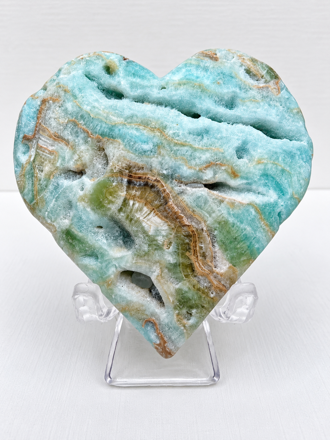 Caribbean Calcite Heart