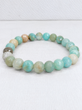 Faceted Caribbean Calcite Bracelet – 8mm