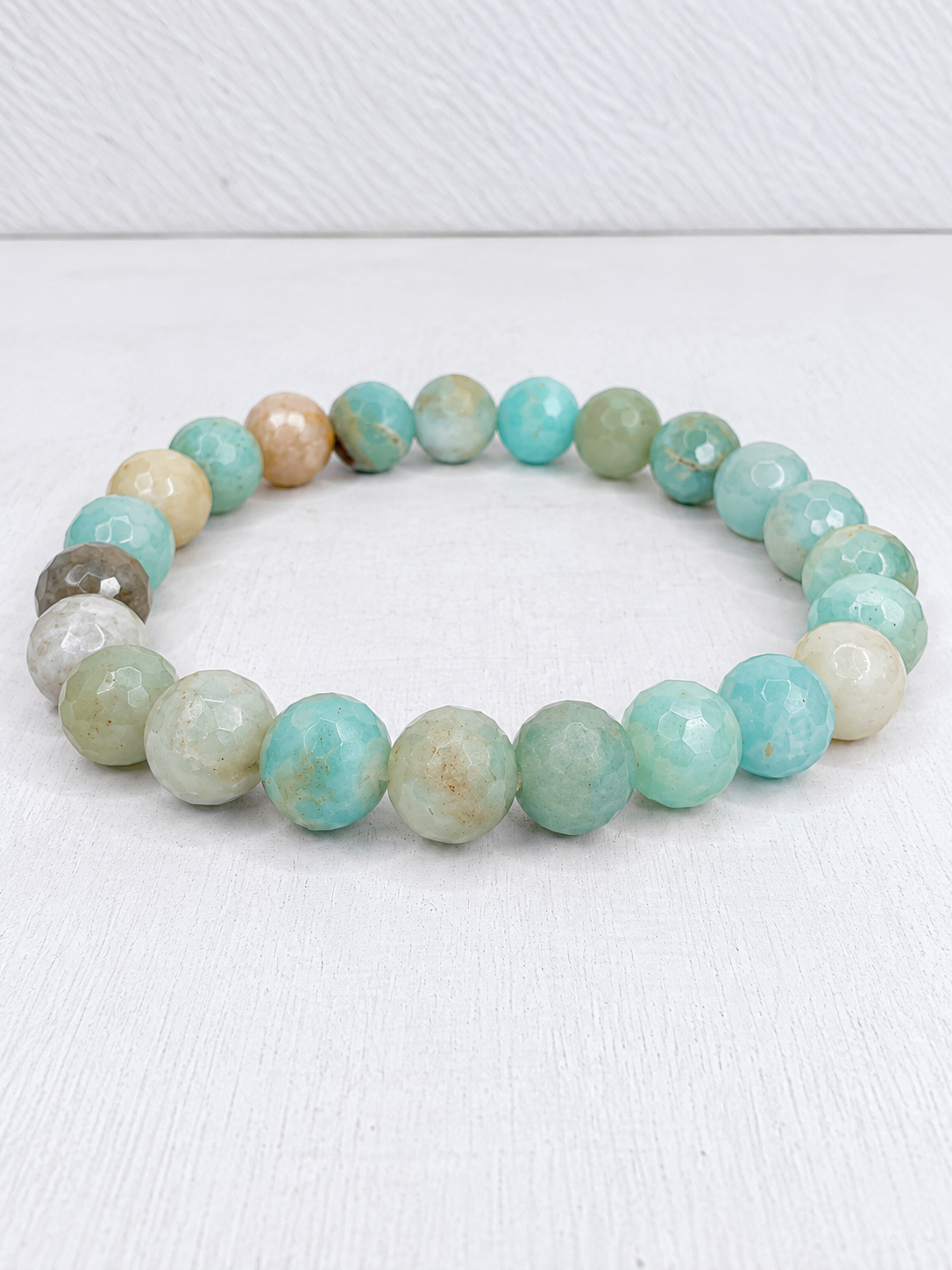 Faceted Caribbean Calcite Bracelet – 8mm