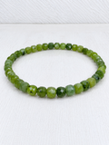 Faceted Nephrite Jade Bracelet – 5mm