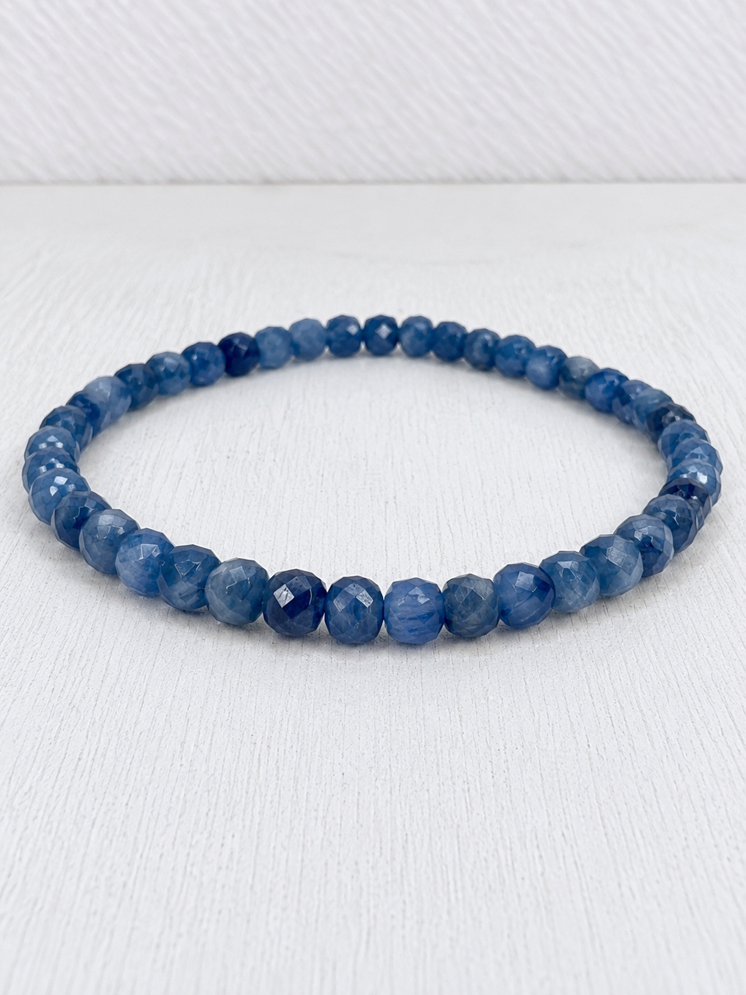 Faceted Kyanite Bracelet – 4mm