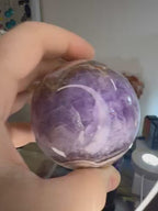 Amethyst with Mexican Lace Agate Sphere