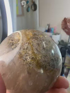 Rutile and Garden Quartz Sphere