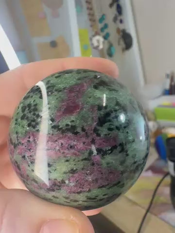 Ruby in Zoisite Sphere