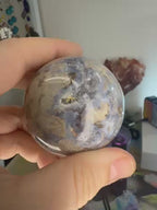 Druzy Blue Flower Agate Sphere