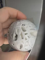 White Mexican Lace Agate Sphere