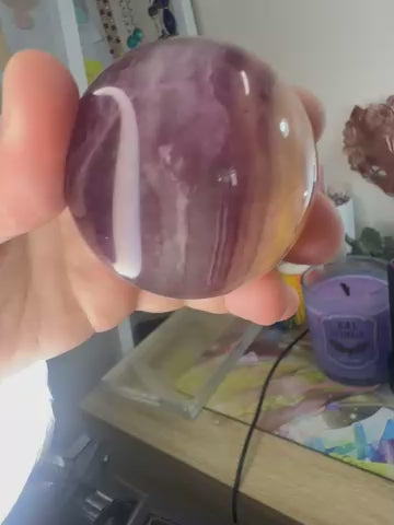 Silky Fluorite Sphere