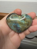 Labradorite Heart